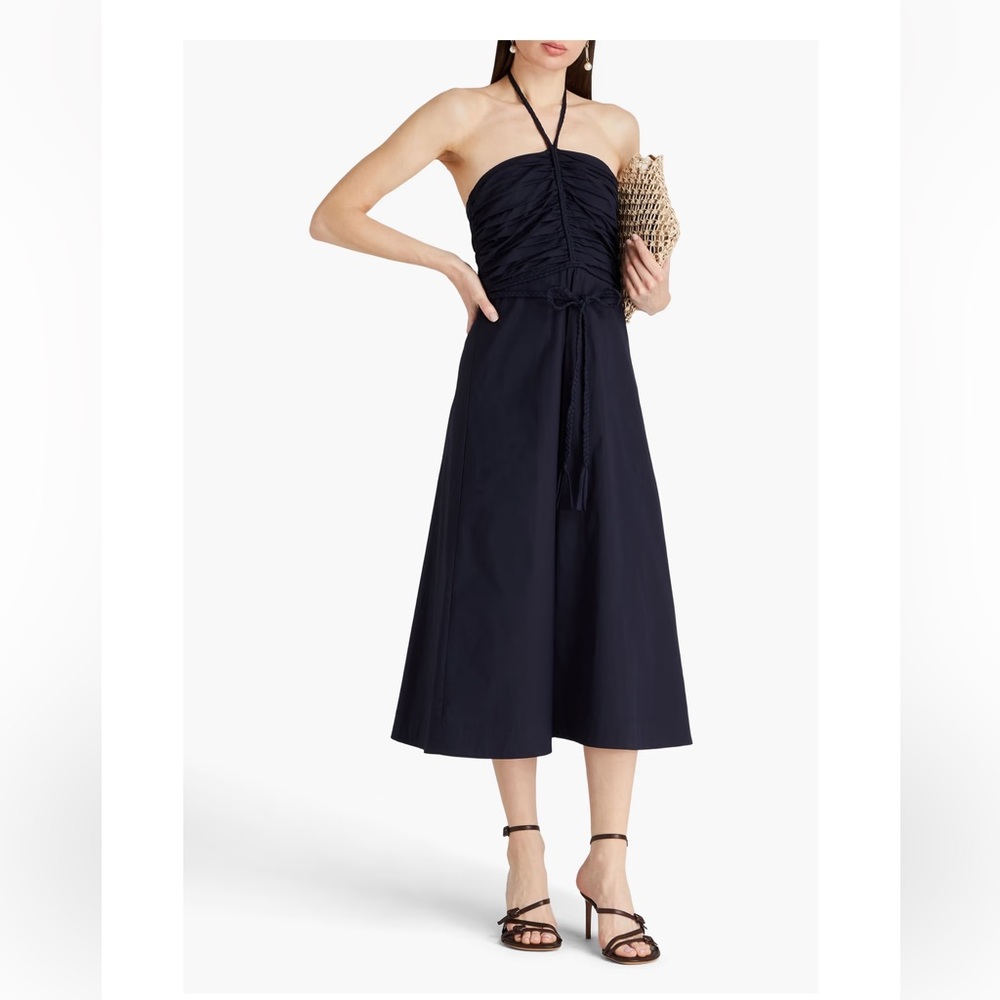 Veronica Beard Navy Tucker Dress 14 NWT Resort